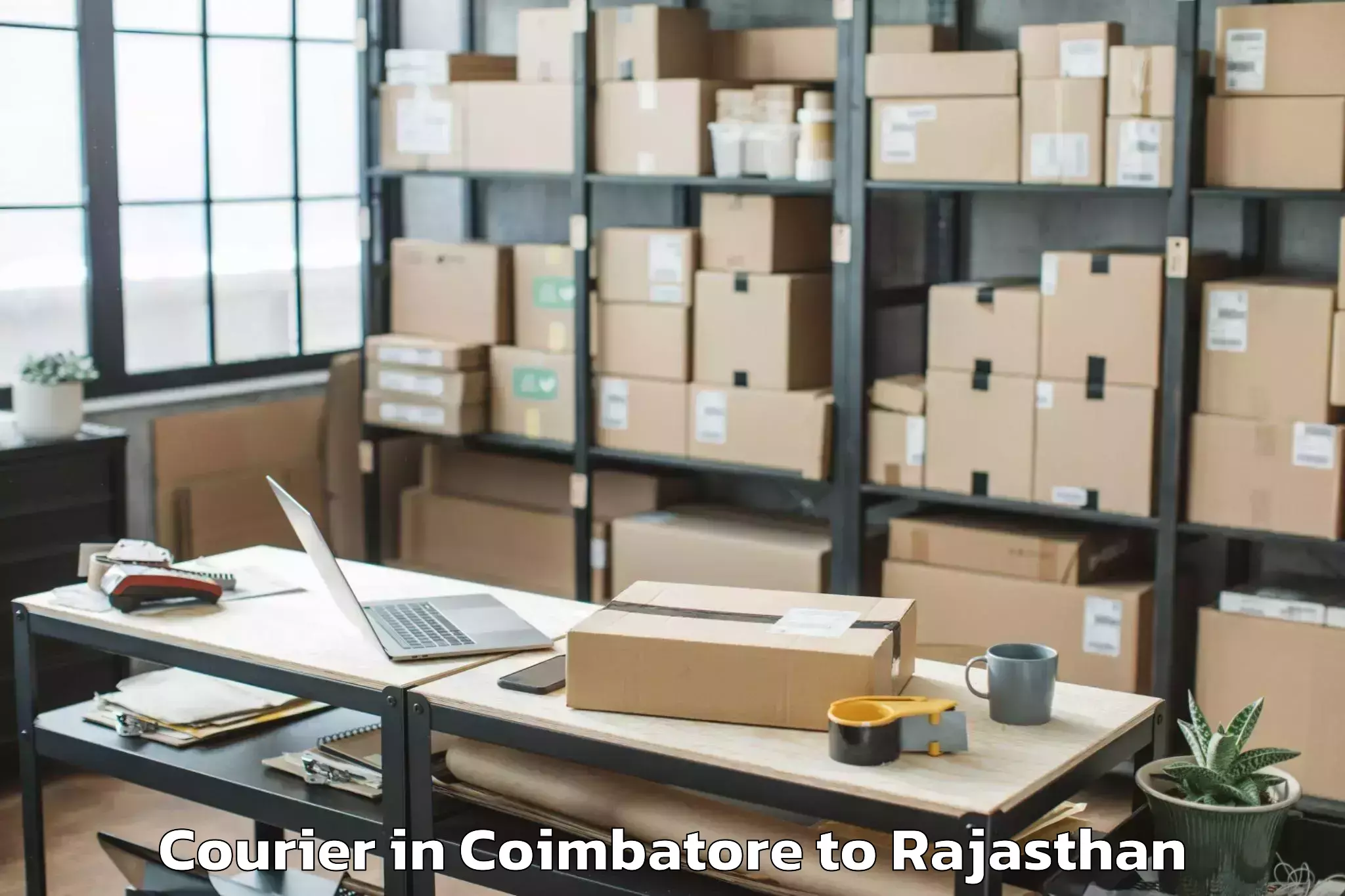 Reliable Coimbatore to Khandela Sikar Courier